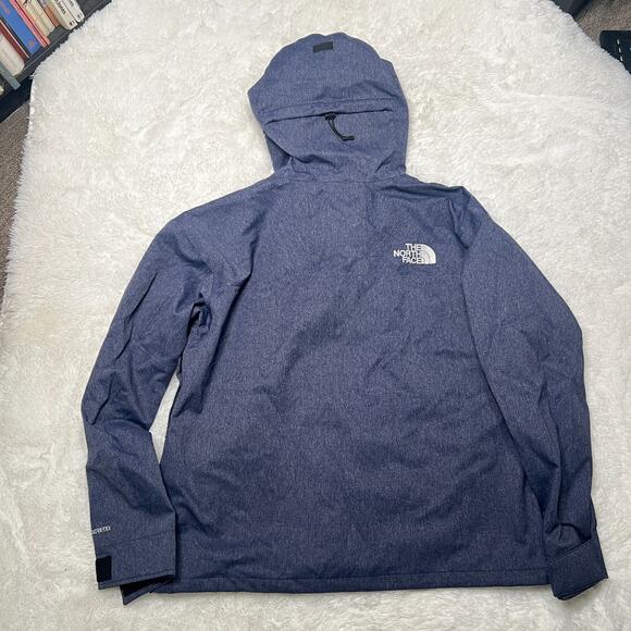 THE NORTH FACE GORETEX MOUNTAIN JACKET DENIM BLUE SIZE XL - Picture 6 of 6